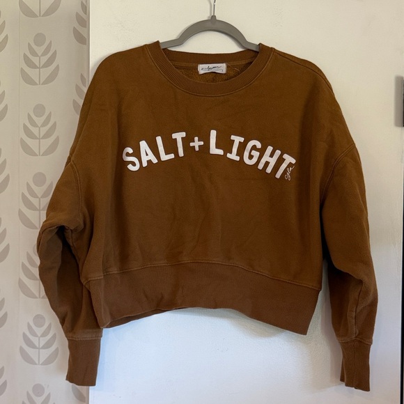 Carly Jean Los Angeles Tops - Brown Salt + Light Sweatshirt